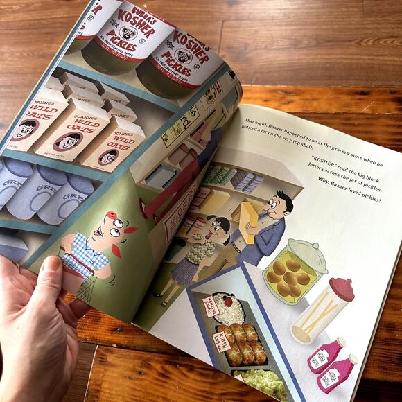 PJ Library Baxter The Pig Who Wanted To Be Kosher Jewish Paperback Book - Picture 5 of 10